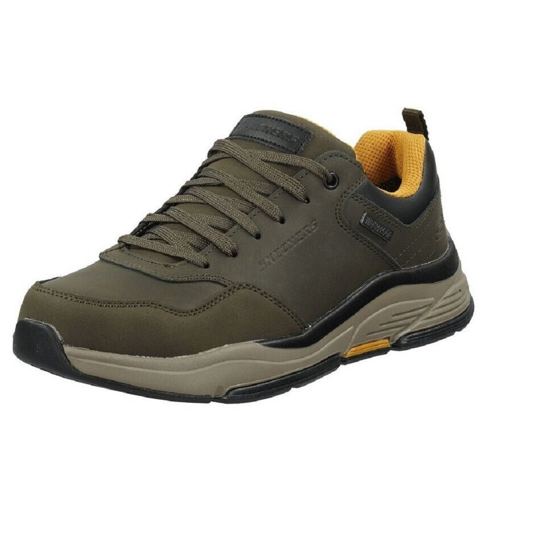 Scarpe da Uomo - SKECHERS Art. 2100210LV OLIVE Sneakers WATER PROOF