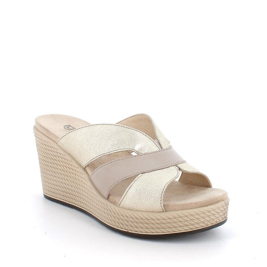 Scarpe da Donna - IGI&CO Art. 3674211 VISONE beige sandali scalzati con zeppa