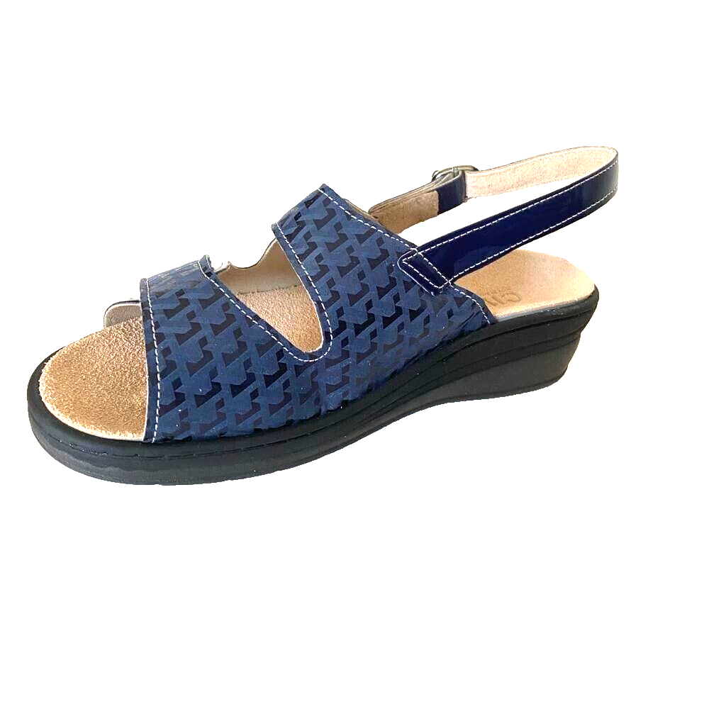 Scarpe da Donna - CINZIA SOFT Art. MZL132 001 BLU sandali doppio strappo confort