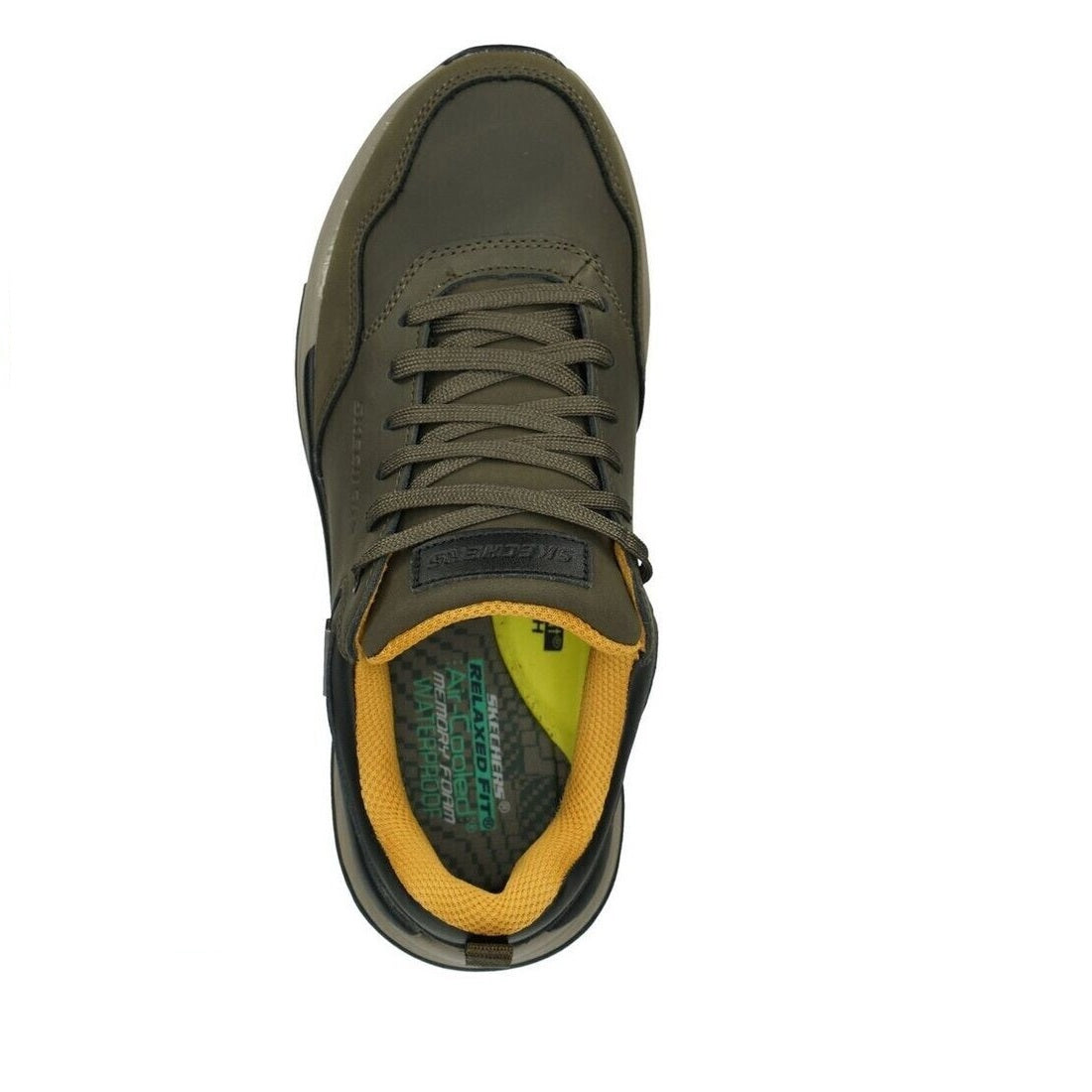 Scarpe da Uomo - SKECHERS Art. 2100210LV OLIVE Sneakers WATER PROOF