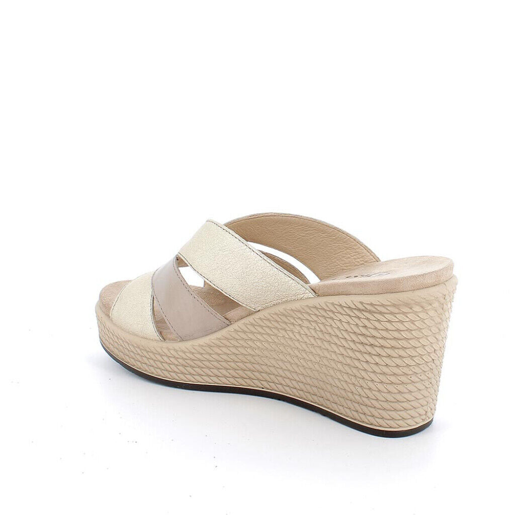 Scarpe da Donna - IGI&CO Art. 3674211 VISONE beige sandali scalzati con zeppa