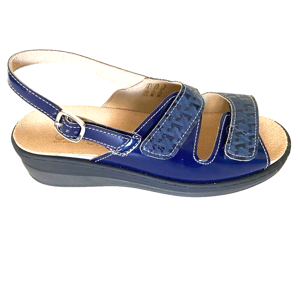 Scarpe da Donna - CINZIA SOFT Art. MZL132 001 BLU sandali doppio strappo confort