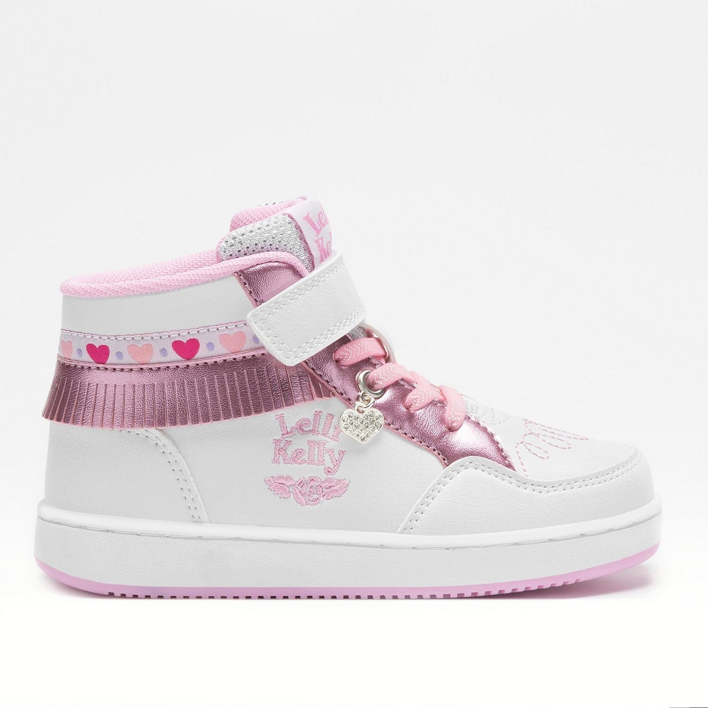 Scarpe da Bambina - LELLI KELLY Art. LKAA8096 FRANGETTA BIANCO ROSA SNEAKERS