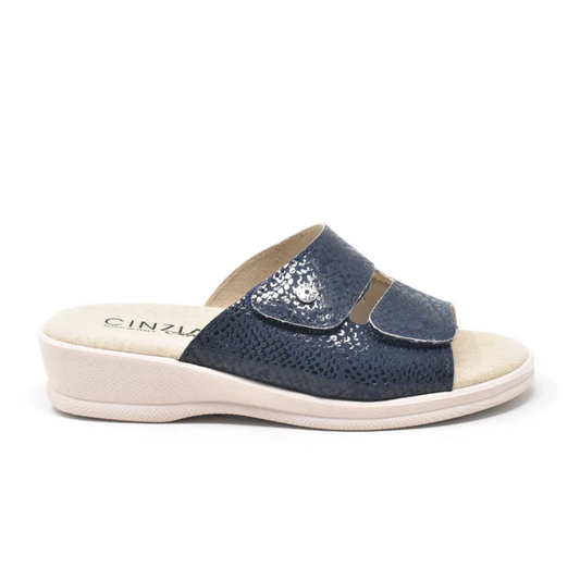 Scarpe da Donna - CINZIA SOFT Art. SE800 002 BLU ciabatte doppio strappo