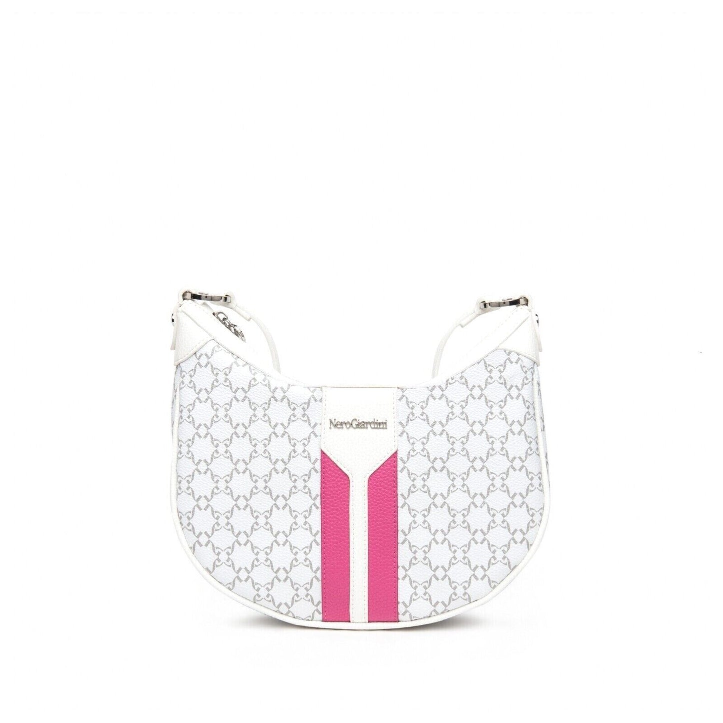 Borsa da Donna - NERO GIARDINI Art. E443746D 707 BIANCO FUXIA borsa a tracolla