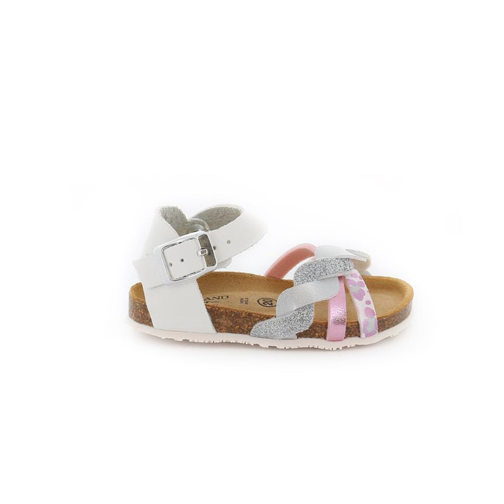 scarpe da bambina - art. AFRE SB1813 40 - sandalo con cinturino bianco rosa