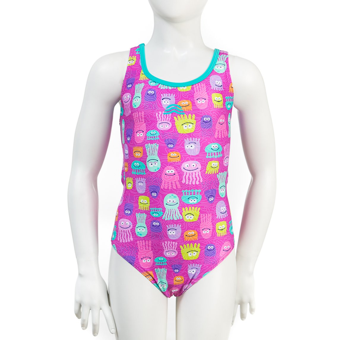 Costume da bambina AQUARAPID art. LELIS intero fantasia rosa piscina/mare