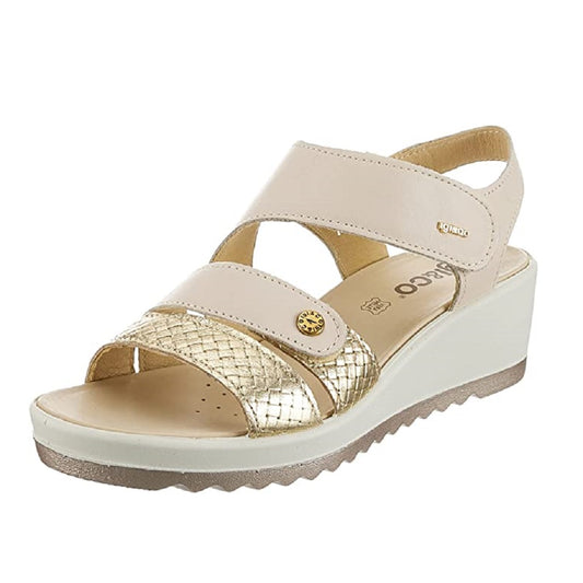 Scarpe da Donna - IGI&CO Art. 3666122  NATURAL PLATINO sandali con strappo confort