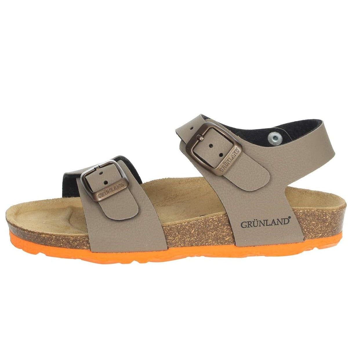 Scarpe da bambino GRUNLAND-SB0901 40LUCE sandalo TORTORA ARANCIO