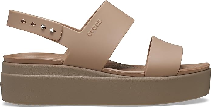 Scarpe da Donna CROCS Art. 06453/LTMU sandali con zeppa in gomma LATTE MUSHROOM