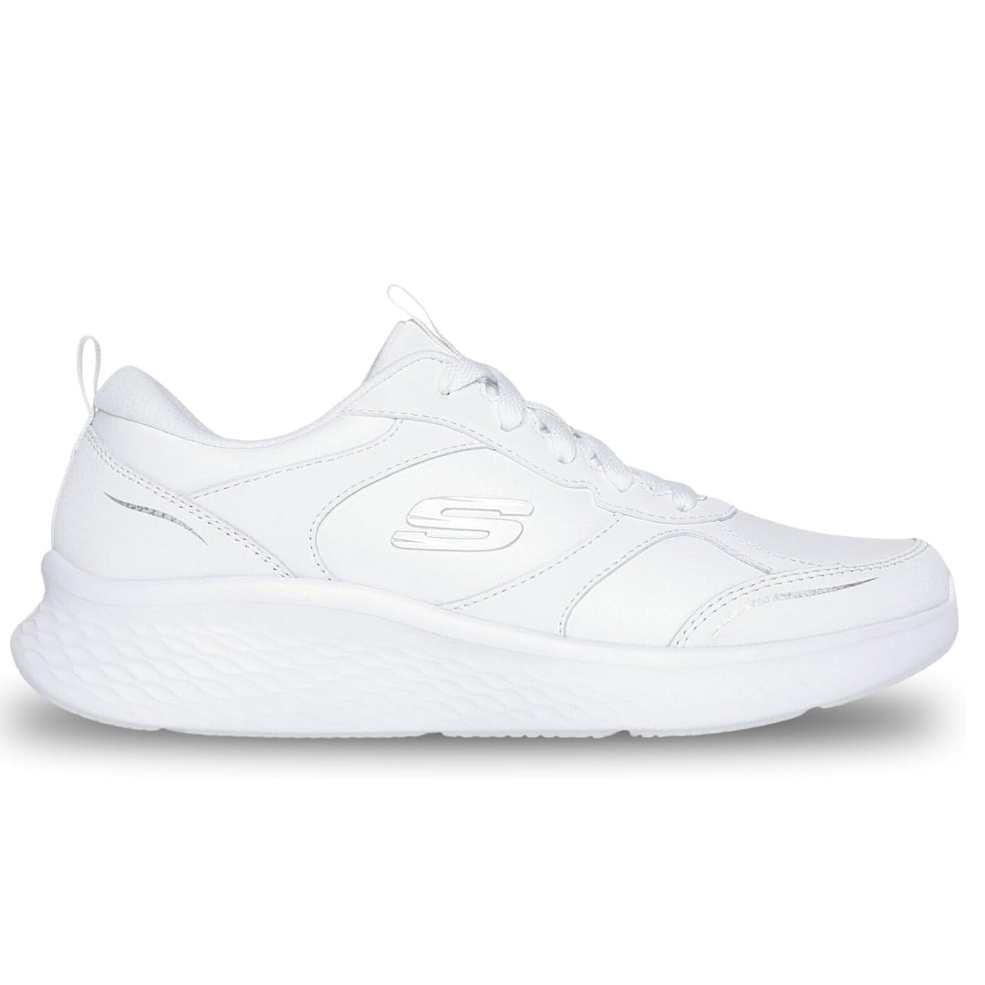 Scarpe da Donna - SKECHERS Art. 150049WSL WHITE SILVER Sneakers MEMORY FOAM