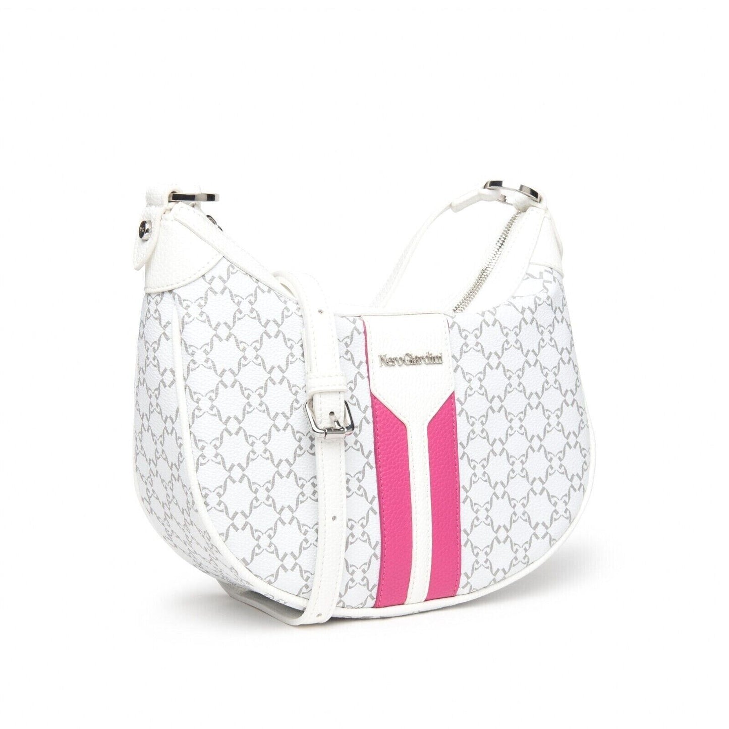 Borsa da Donna - NERO GIARDINI Art. E443746D 707 BIANCO FUXIA borsa a tracolla