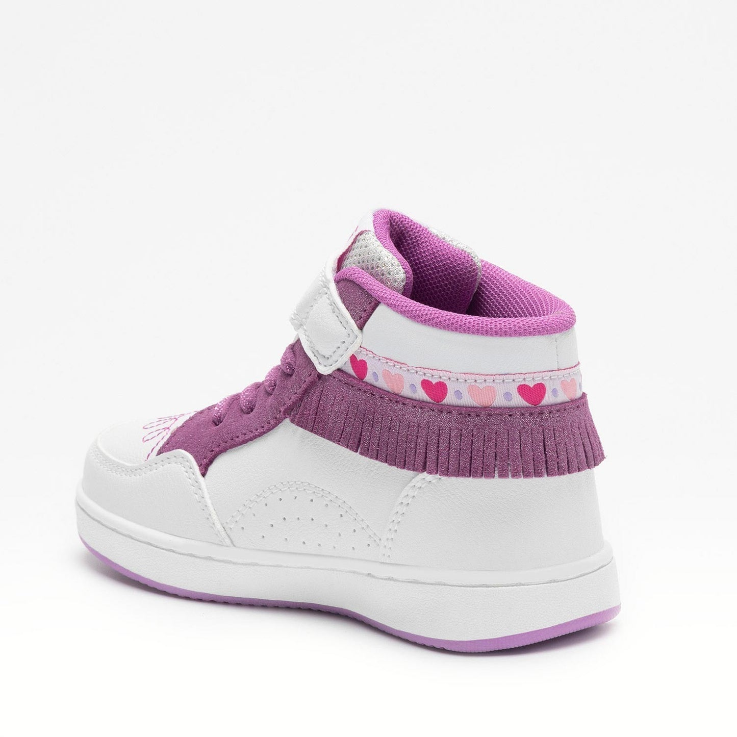 Scarpe da Bambina LELLI KELLY Art. LKAA8096 FRANGETTA BIANCO PORPORA SNEAKERS