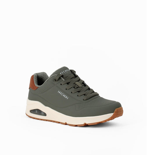 Scarpe da Uomo - SKECHERS Art. 183004OLV OLIVE Sneakers MEMORY FOAM