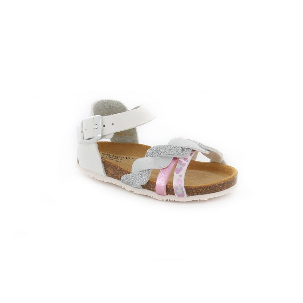 scarpe da bambina - art. AFRE SB1813 40 - sandalo con cinturino bianco rosa