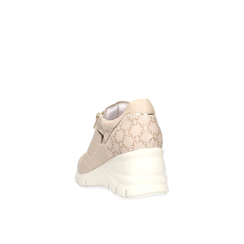 Scarpe da donna NEROGIARDINI art. E409880D 702 sneakers con tacco ivory casual