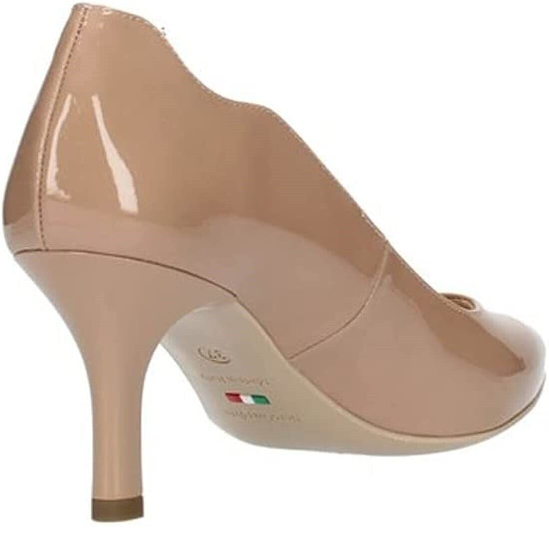 Scarpe da donna NeroGiardini - Art. E211081DE 626 vernice nude in pelle elegante/classiche