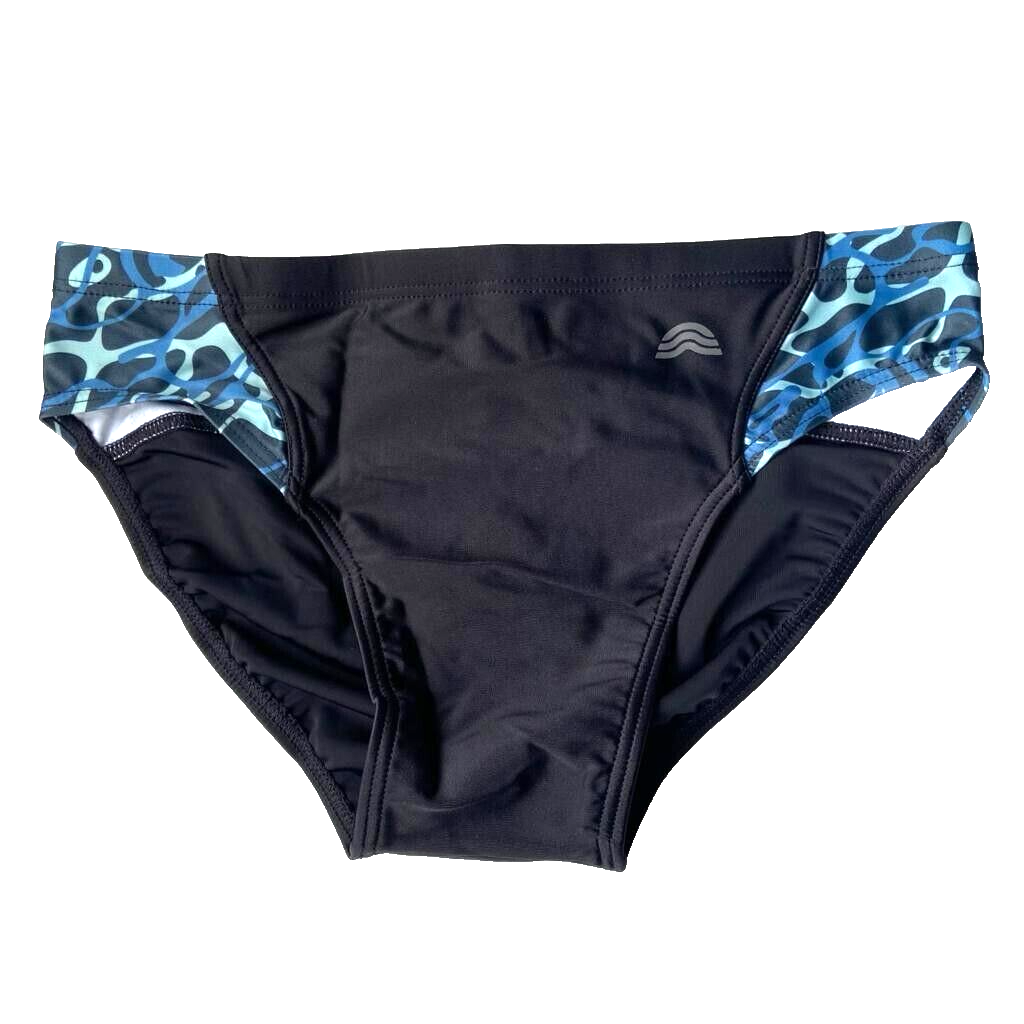 Costume da uomo AQUARAPID art. PAPUAN slip nero piscina/mare