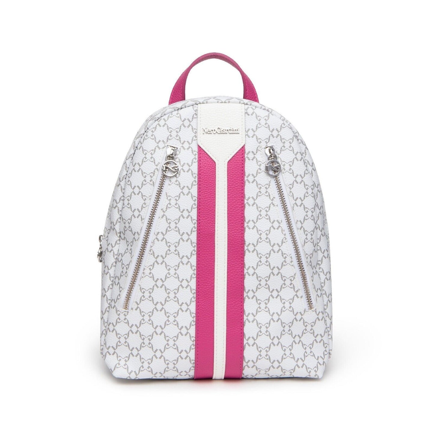 Borsa da Donna - NERO GIARDINI Art. E443736D 707 BIANCO FUXIA zaino  casual