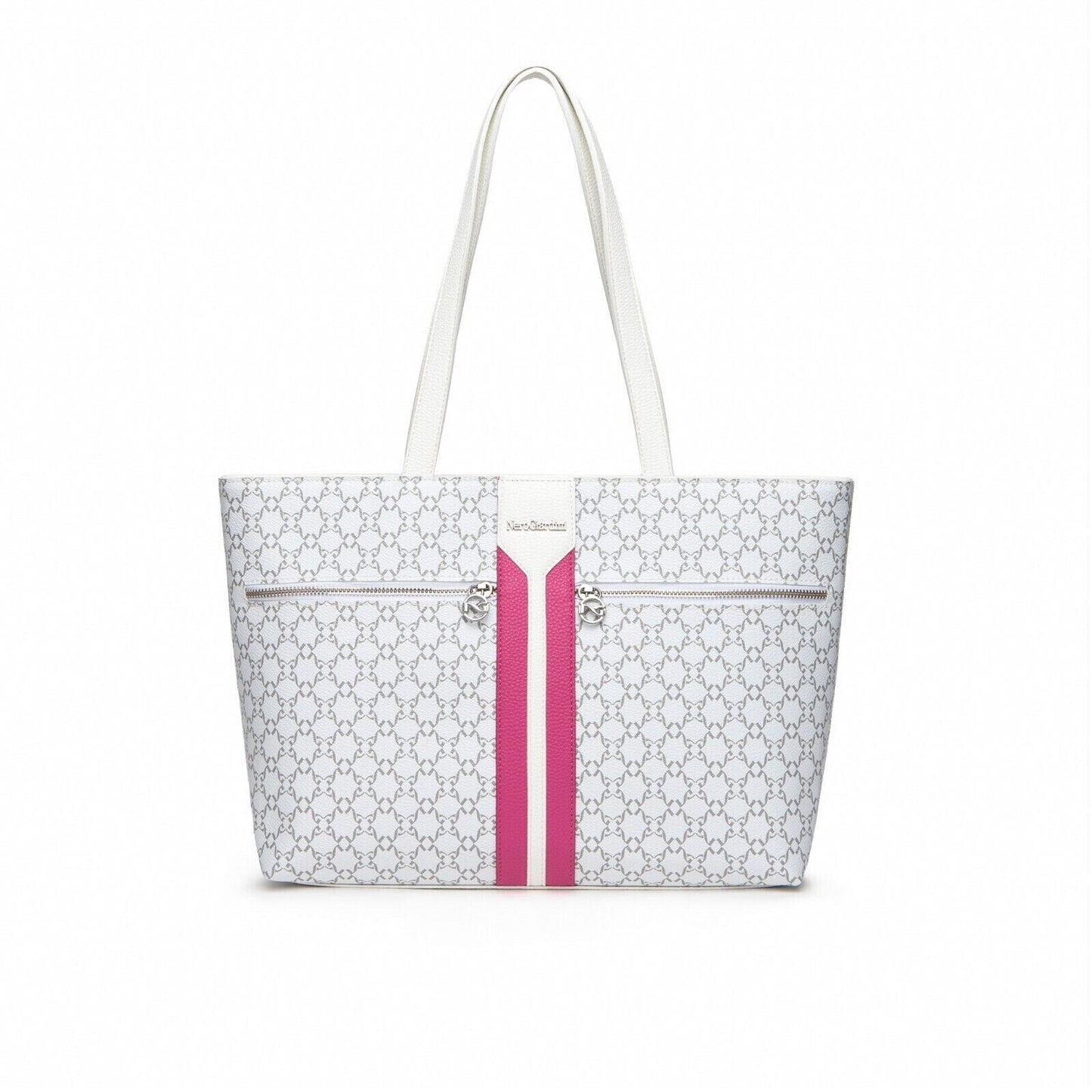 Borsa da Donna - NERO GIARDINI Art. E443731D 707 BIANCO FUXIA borsa da spalla casual