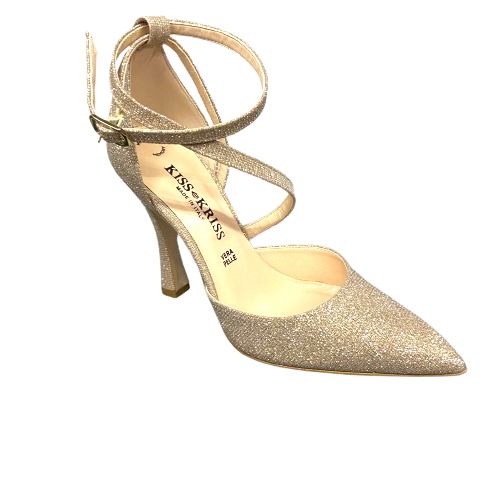 Scarpe da donna KISS KRISS art. 5117 GLITTER NUDE decolletè con cinturino elegante Glamour