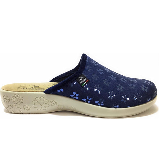 Scarpe da Donna - FLY FLOT Art. L3Q955B BLU pantofole in velluto