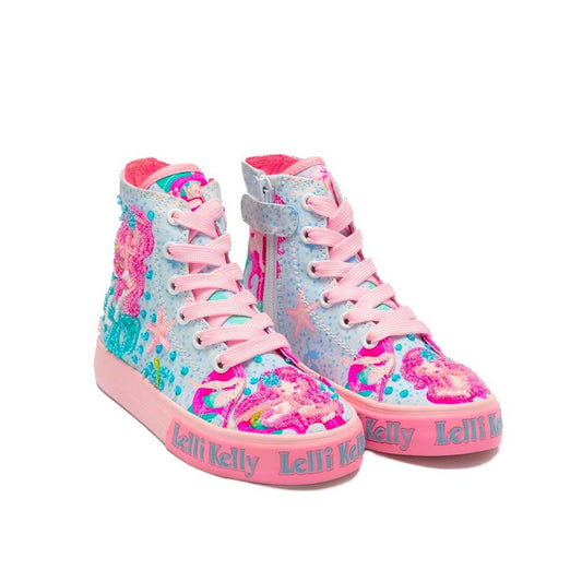 Scarpe da Bambina LELLI KELLY Art. LKED3489 CELESTE sneakers con perline