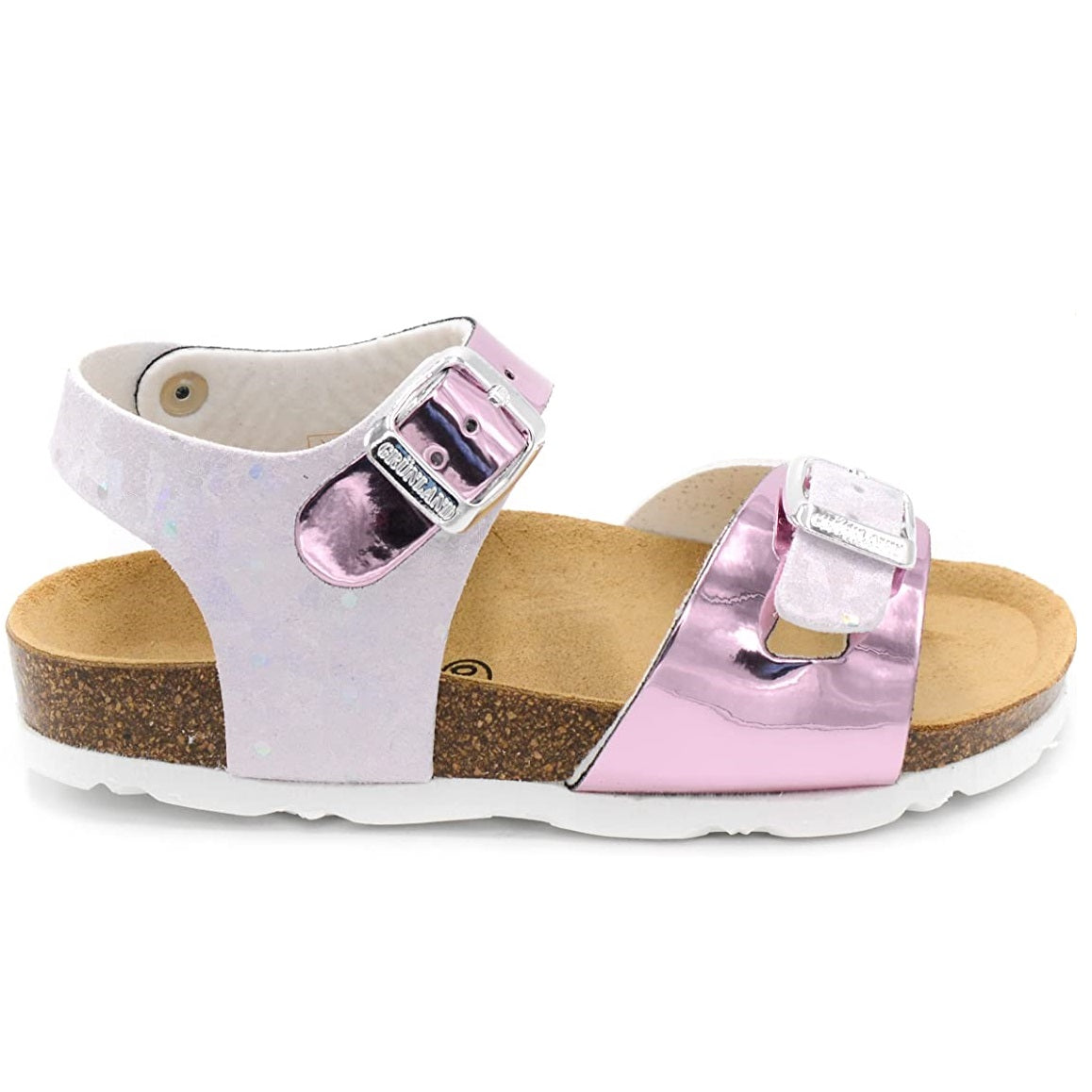 Scarpe bambina GRUNLAND art. LUCE SB1862 40 sandali doppia fibbia glicine casual