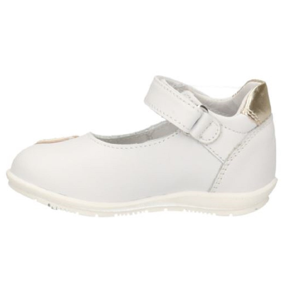 Scarpe bambina NEROGIARDINI - art. E222100F 707 BIANCO BALLERINA  con strappo