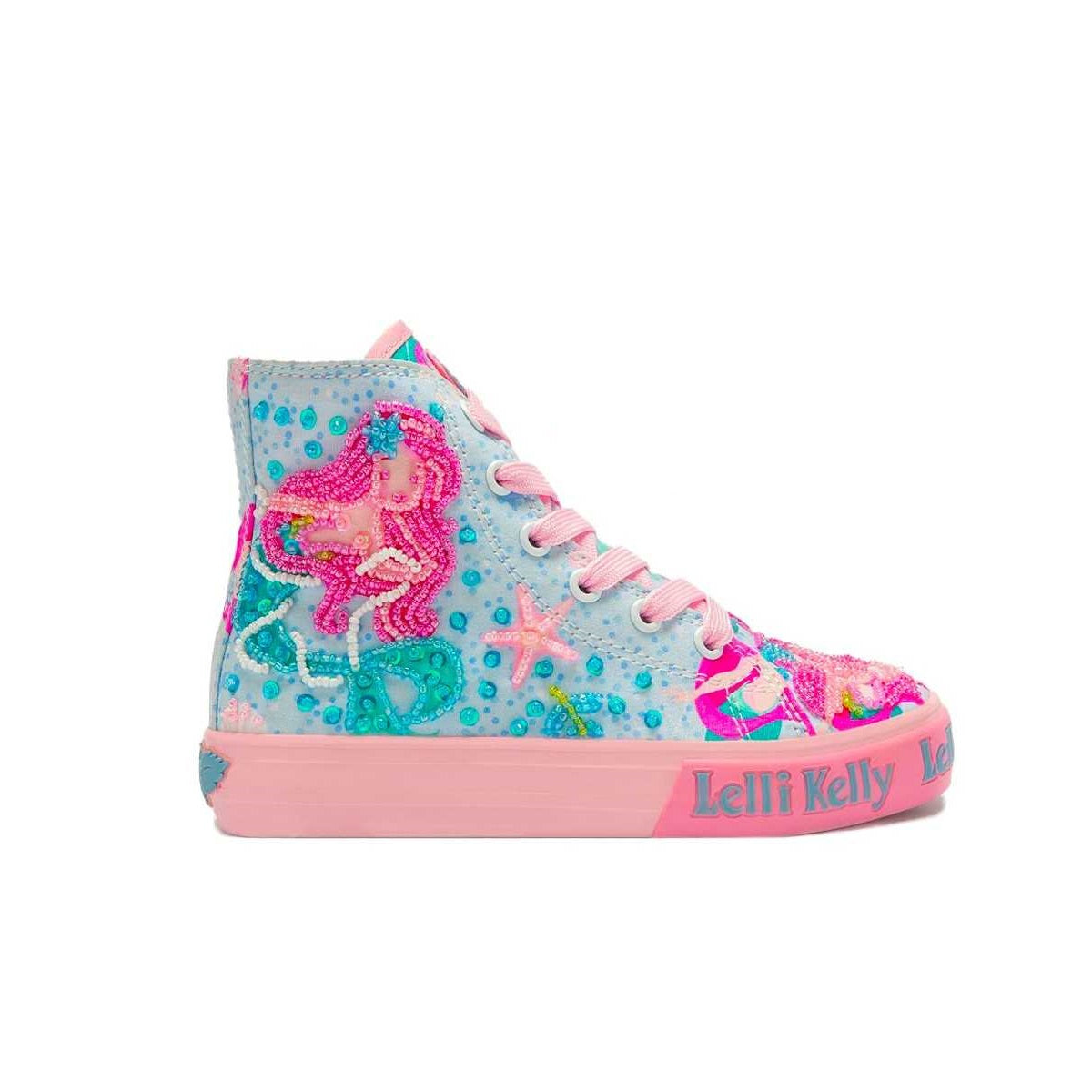 Scarpe da Bambina LELLI KELLY Art. LKED3489 CELESTE sneakers con perline