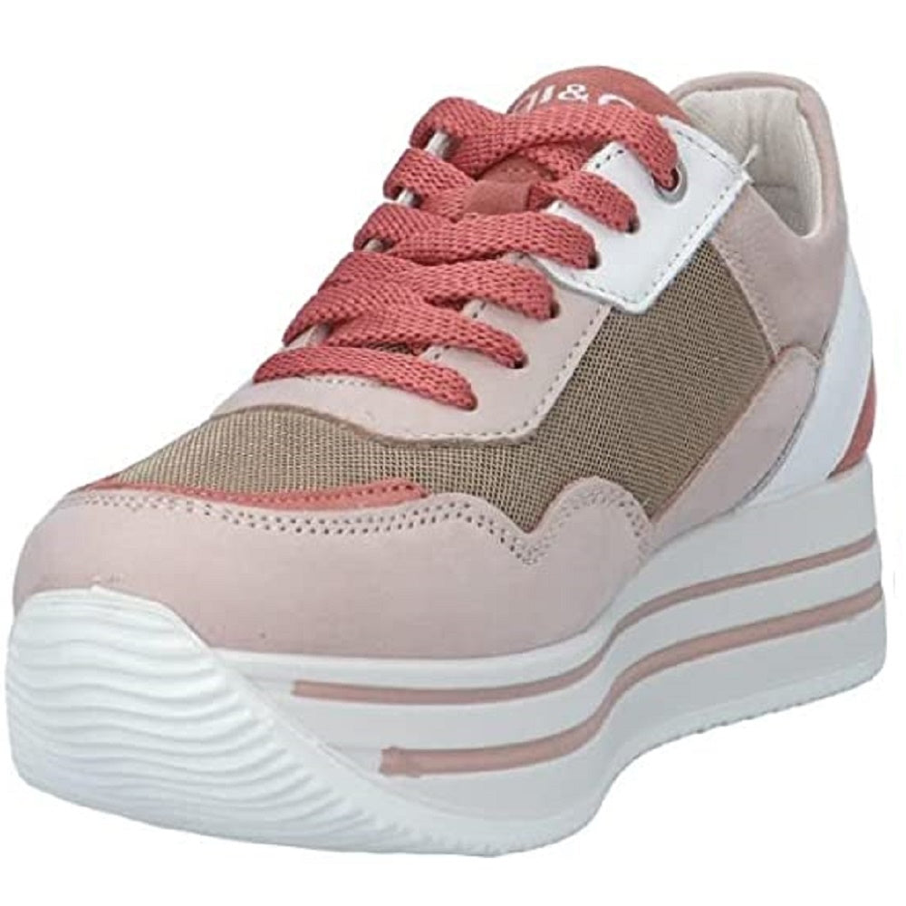 Scarpe donna IGI&CO - art.  1661922- sneakers  con zeppa cipria casual