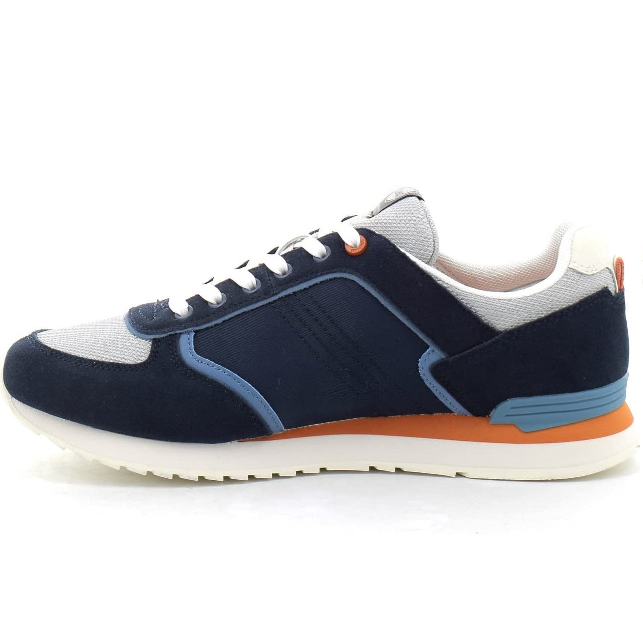 Scarpe casual da Uomo COLMAR Art. TRAVIS BLOCK 008 sneakers NAVY ORANGE LT GRAY