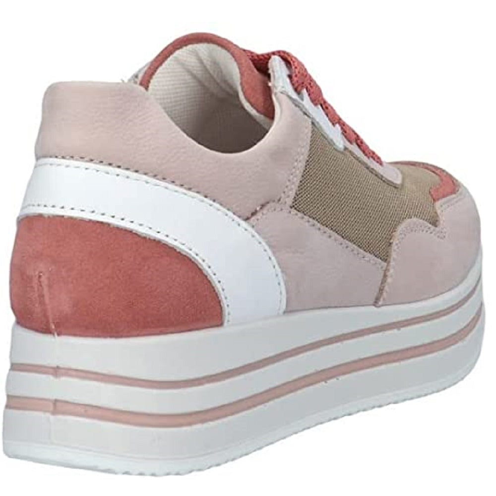 Scarpe donna IGI&CO - art.  1661922- sneakers  con zeppa cipria casual