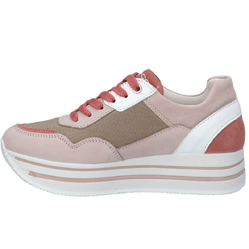 Scarpe donna IGI&CO - art.  1661922- sneakers  con zeppa cipria casual