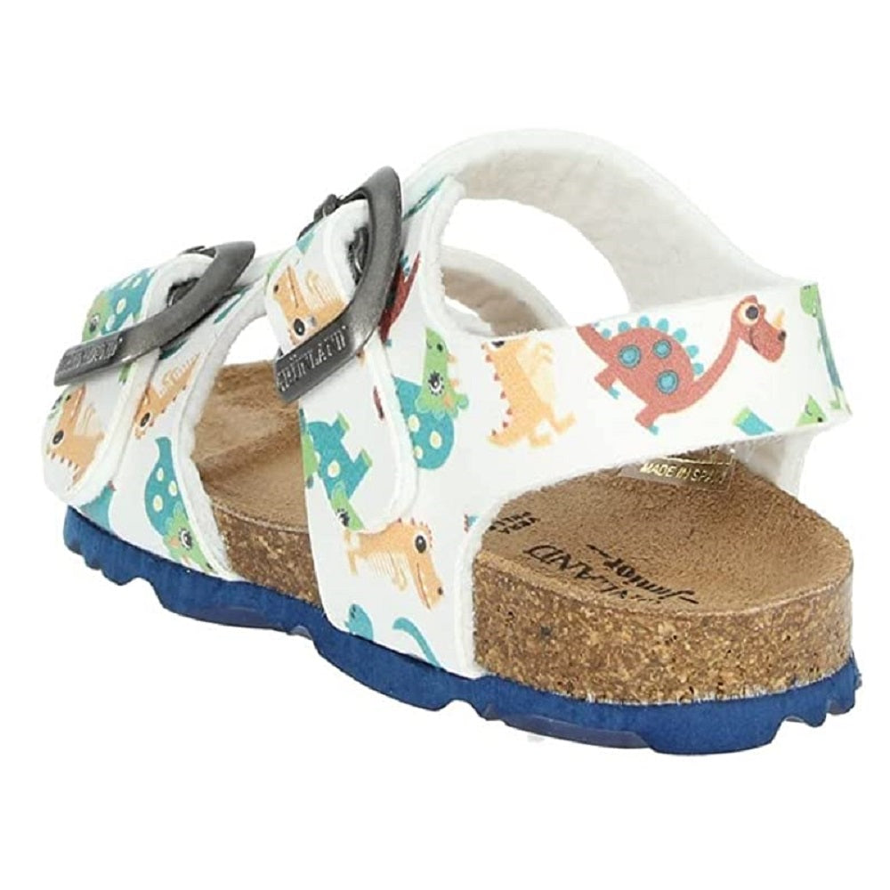 Scarpe bambina GRUNLAND art. ARIA SB0743 40 sandali doppia fibbia bianco multi