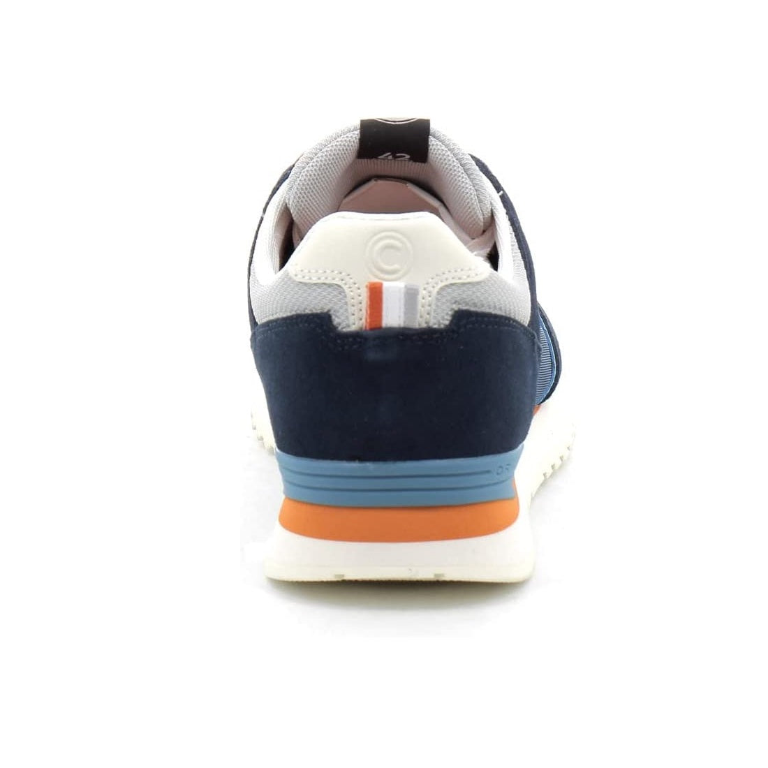 Scarpe casual da Uomo COLMAR Art. TRAVIS BLOCK 008 sneakers NAVY ORANGE LT GRAY