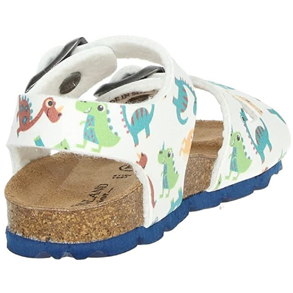 Scarpe bambina GRUNLAND art. ARIA SB0743 40 sandali doppia fibbia bianco multi