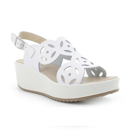 Scarpe donna IGI&CO - Art. 7164511 sandalo zeppa media bianco casual