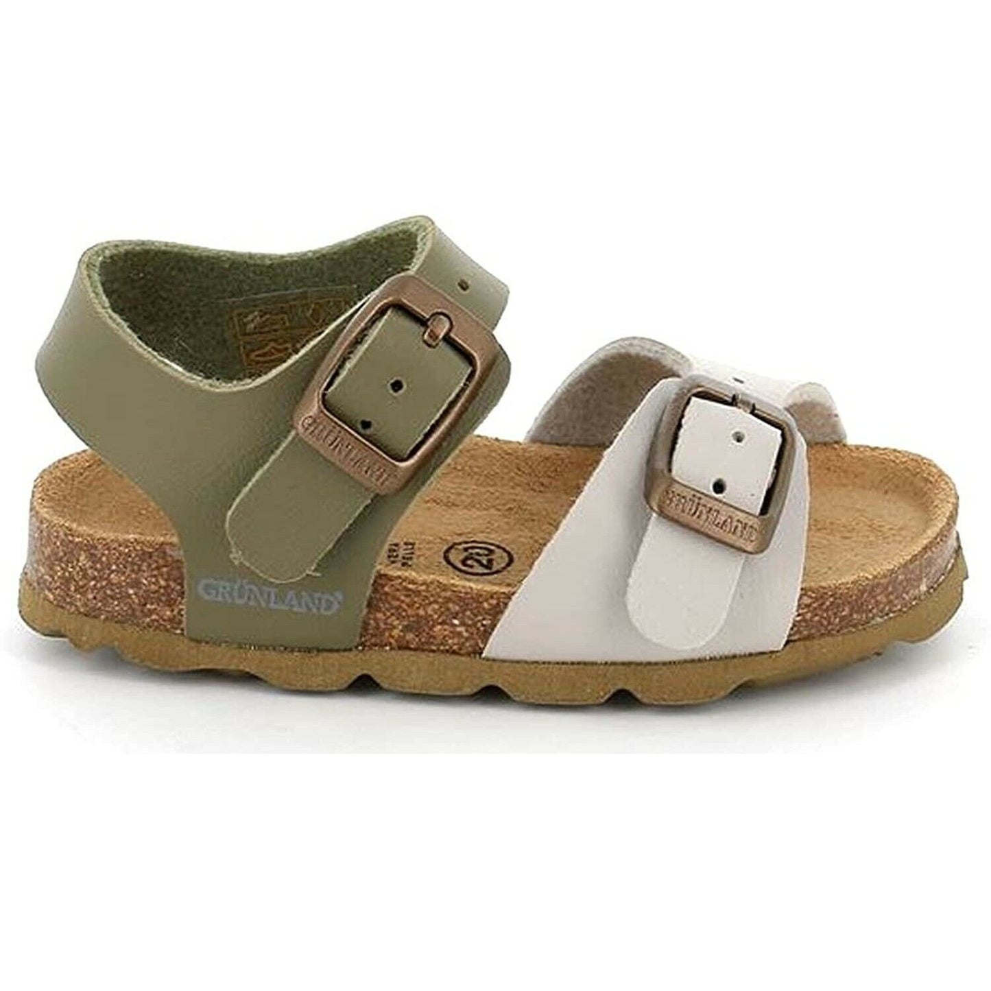 Scarpe da bambino GRUNLAND - Art. SB0027 40ARIA BEIGE OLIVA sandali