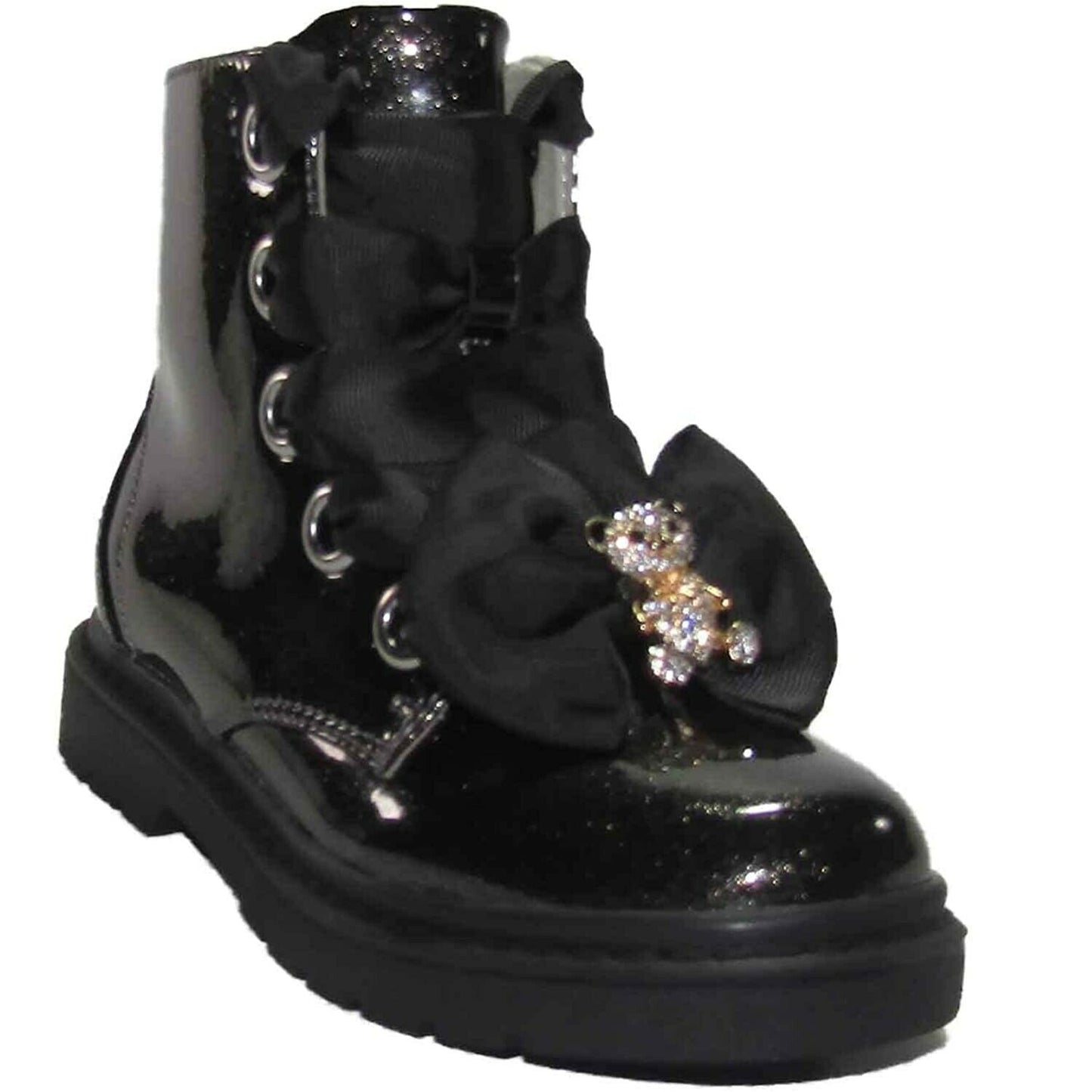 Scarpe casual da Bambina - Lelli Kelly Art. LK4522 Colore GLITTER NERO Stivaletti