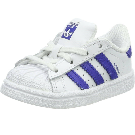 Scarpe bambino Adidas - Art.BZ0384 sneakers bianco con strisce blu