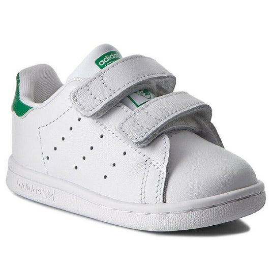 Scarpe da bambino Adidas - Art. BZ0520 sneakers con strappo bianco e verde sportivo