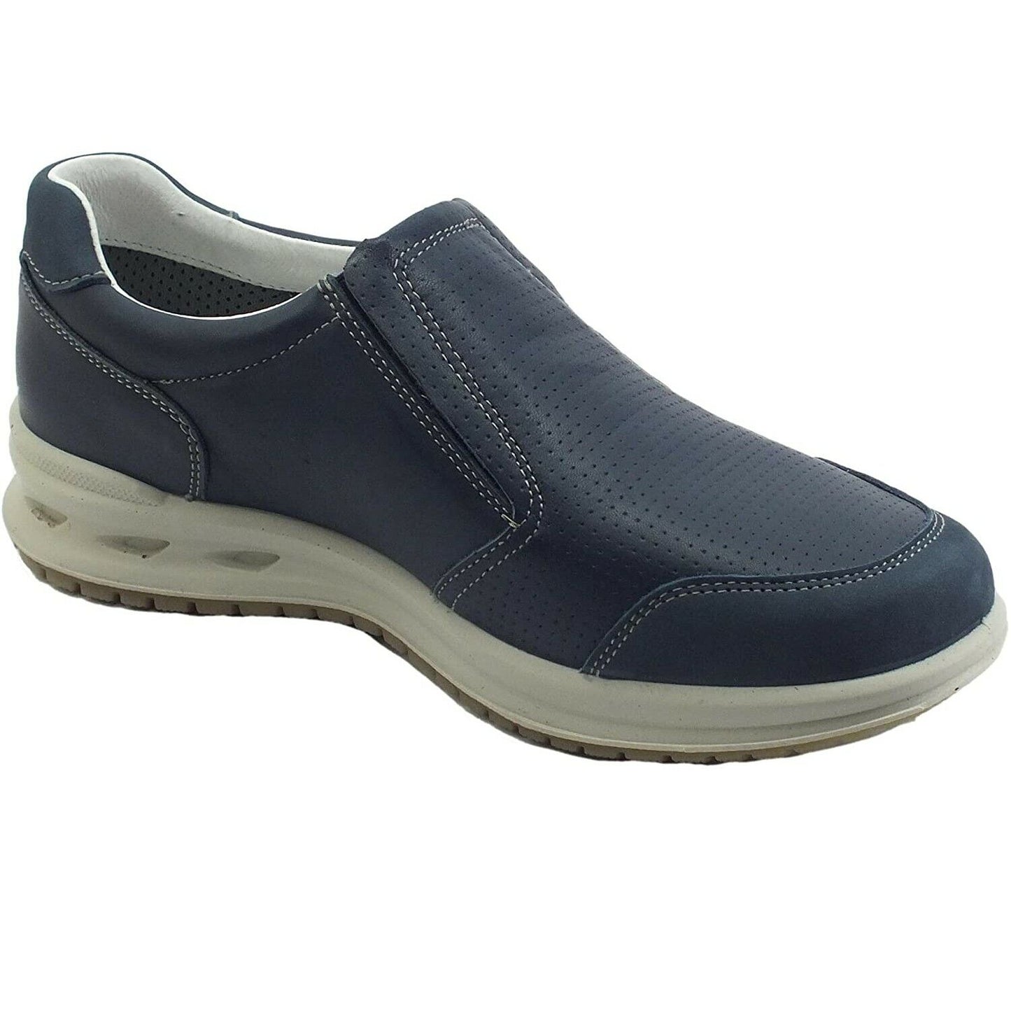 Scarpe uomo Grisport - Art. 43003T17 NAVY MOCASSINI  in pelle casual