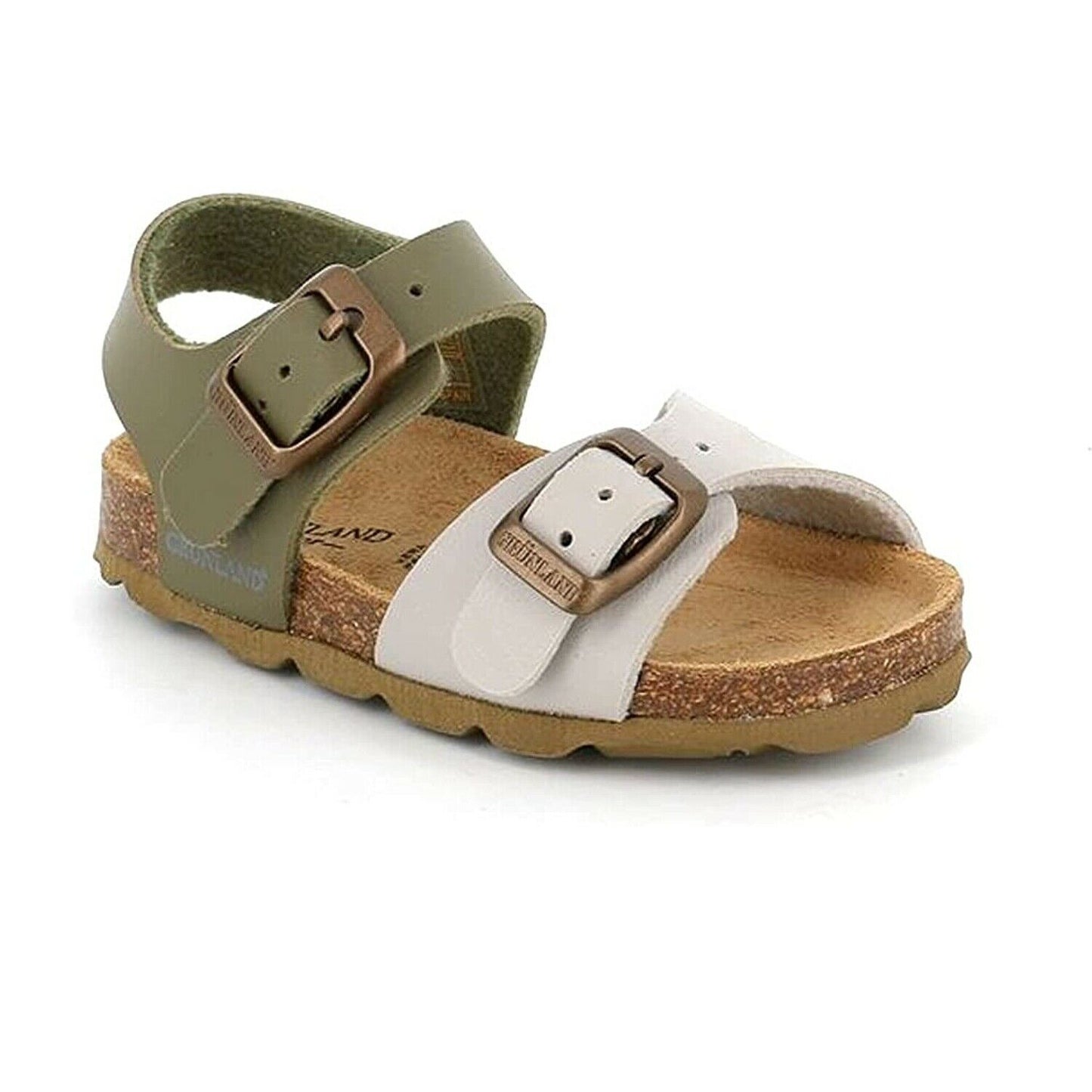 Scarpe da bambino GRUNLAND - Art. SB0027 40ARIA BEIGE OLIVA sandali