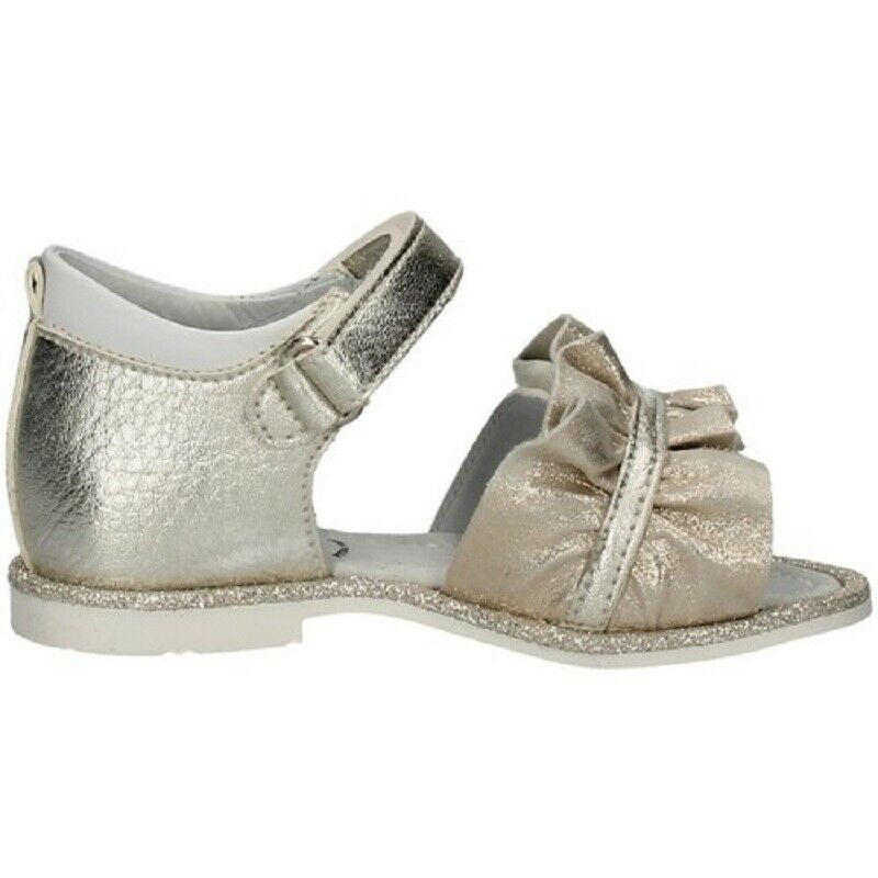 Scarpe bambina NeroGiardini - Art. P921130F /414  ORO PLATINO  SANDALI con strappo