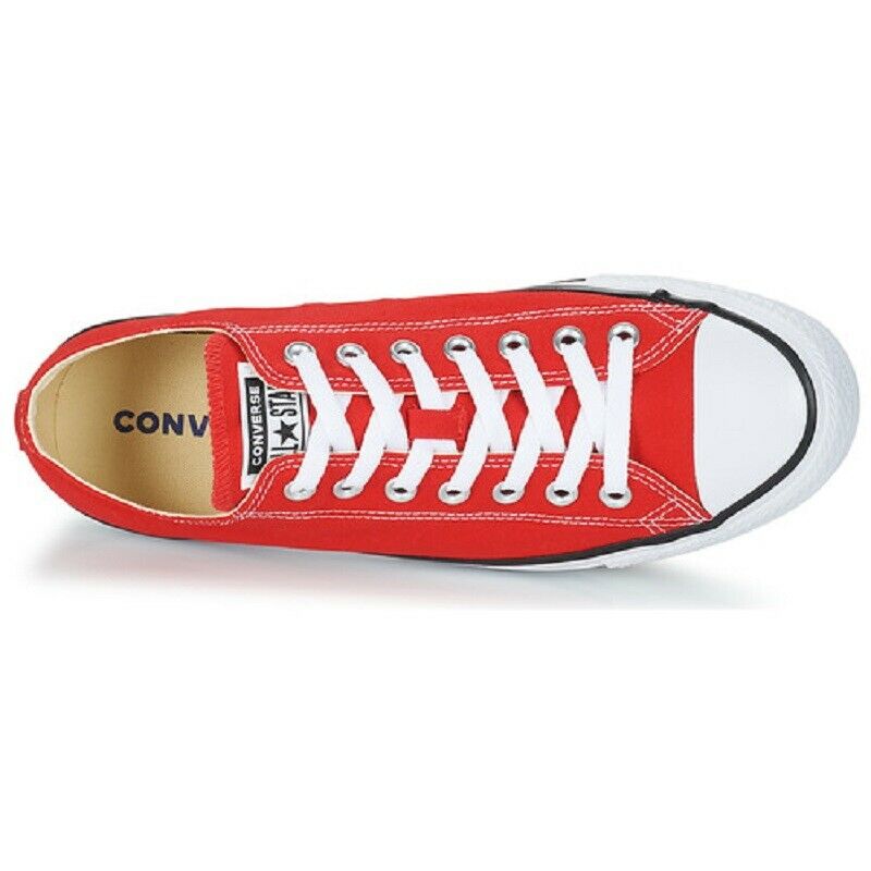 Scarpe unisex adulto Converse - Art. M9696C sneakers tela bassa rosso casual