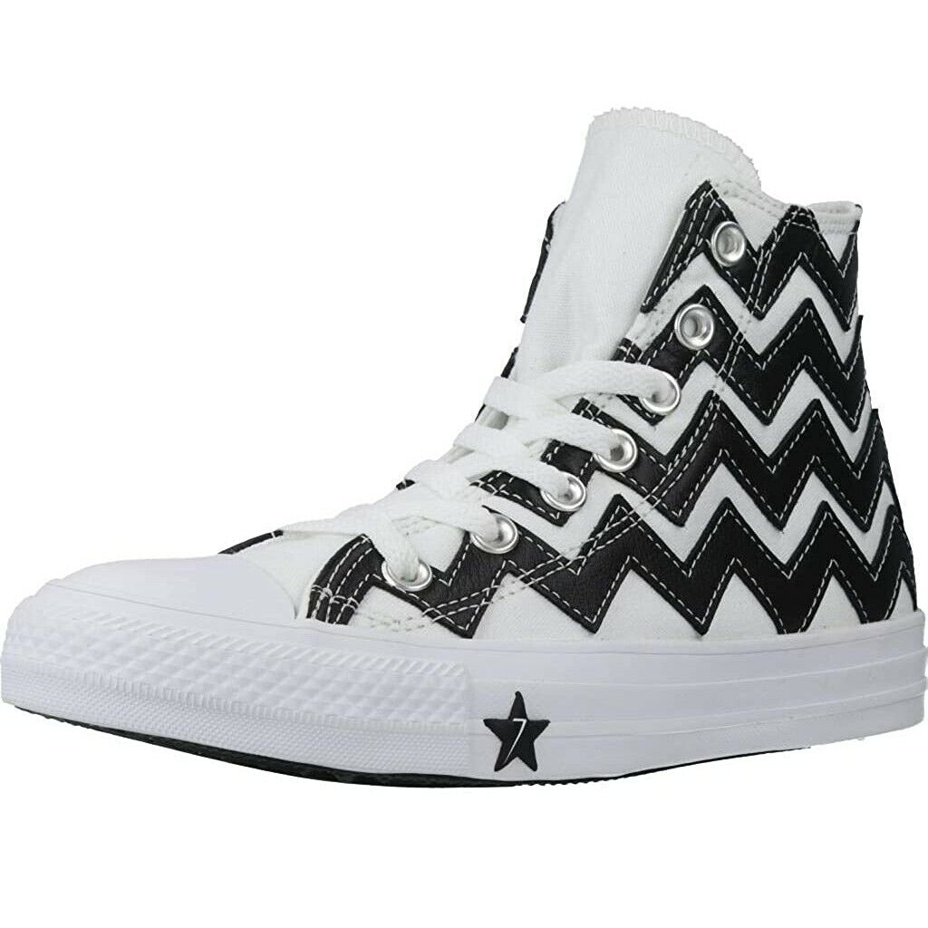 Scarpe da donna Converse - Art. 565376C BIANCO NERO sneakers tela alta