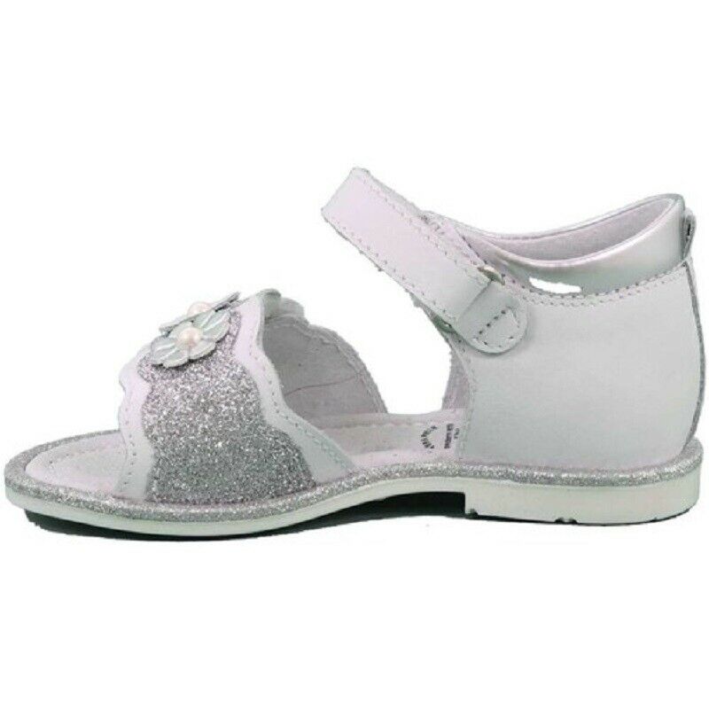 Scarpe bambina Nero Giardini - Art. P921140F /707 BIANCO GLITTER ARGENTO sandali