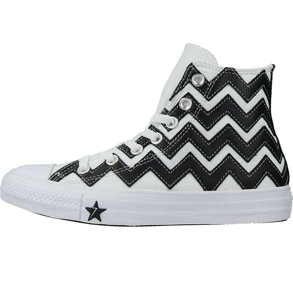 Scarpe da donna Converse - Art. 565376C BIANCO NERO sneakers tela alta