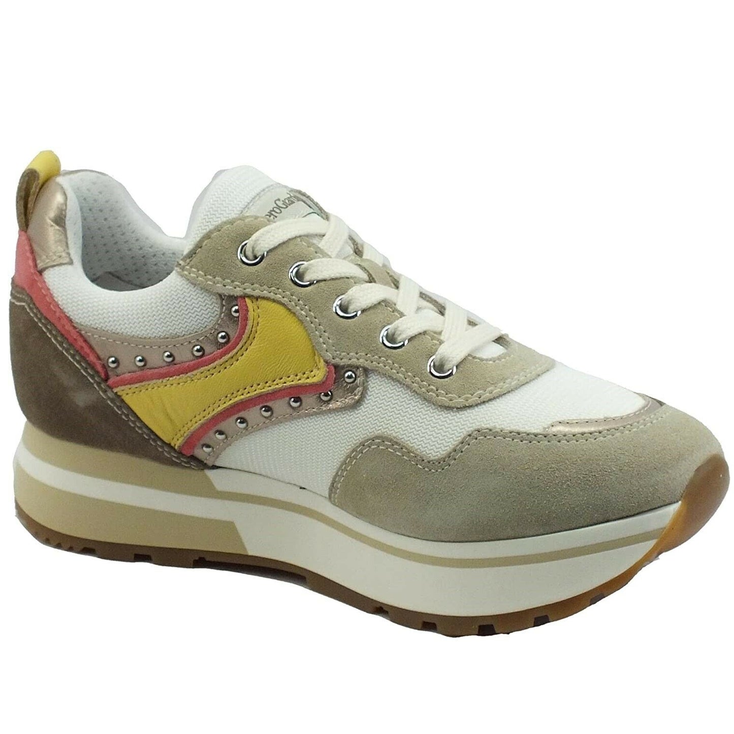 Scarpe da donna NEROGIARDINI  art.E218073D 702 color IVORY SNEAKERS